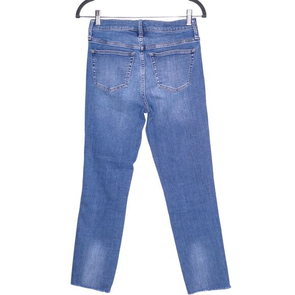 J.CREW 9" Vintage Straight Jean Wainscott Light Wash Blue Distressed Women's 25 - Picture 2 of 12
